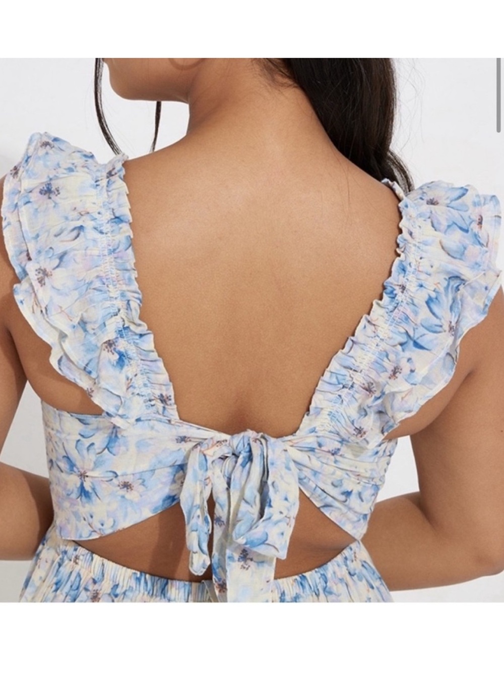 AE - Floral Ruffle Dress - Picture 3 of 9